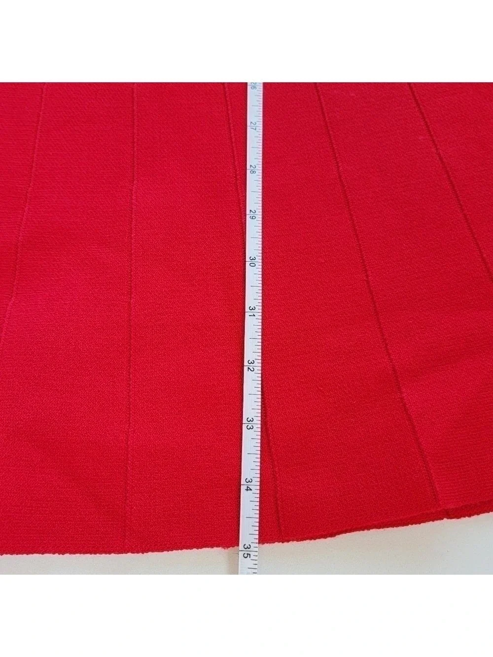 Ann Taylor Red 3/4 Sleeve Scoop Neck Skater Dress Size Medium Petite EUC